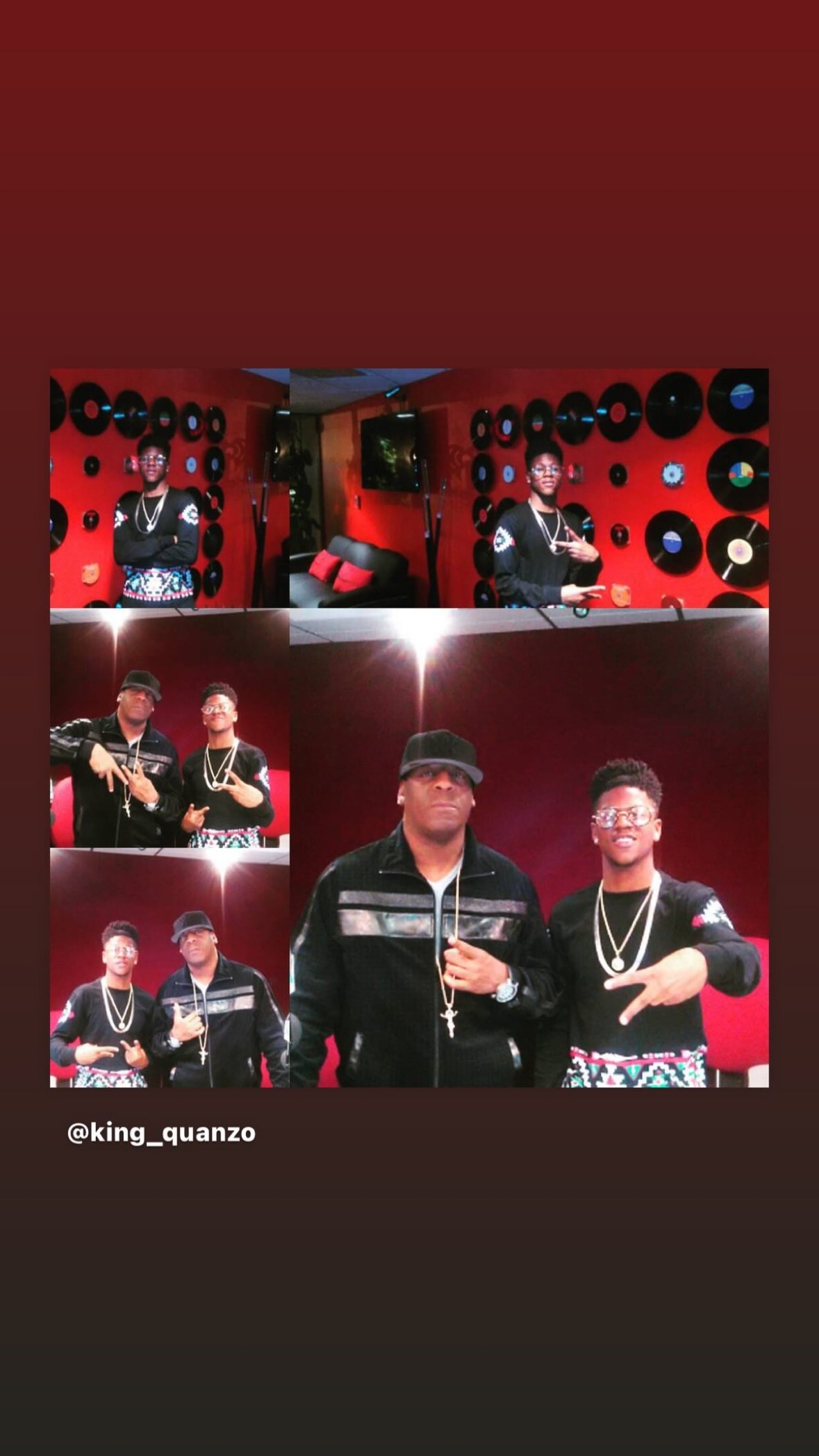 QuanZoRelly with DJ Jack of Spade in the studio
